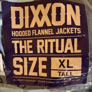 Dixxon Black and Gray Men's Hooded Flannel “The Ritual”
